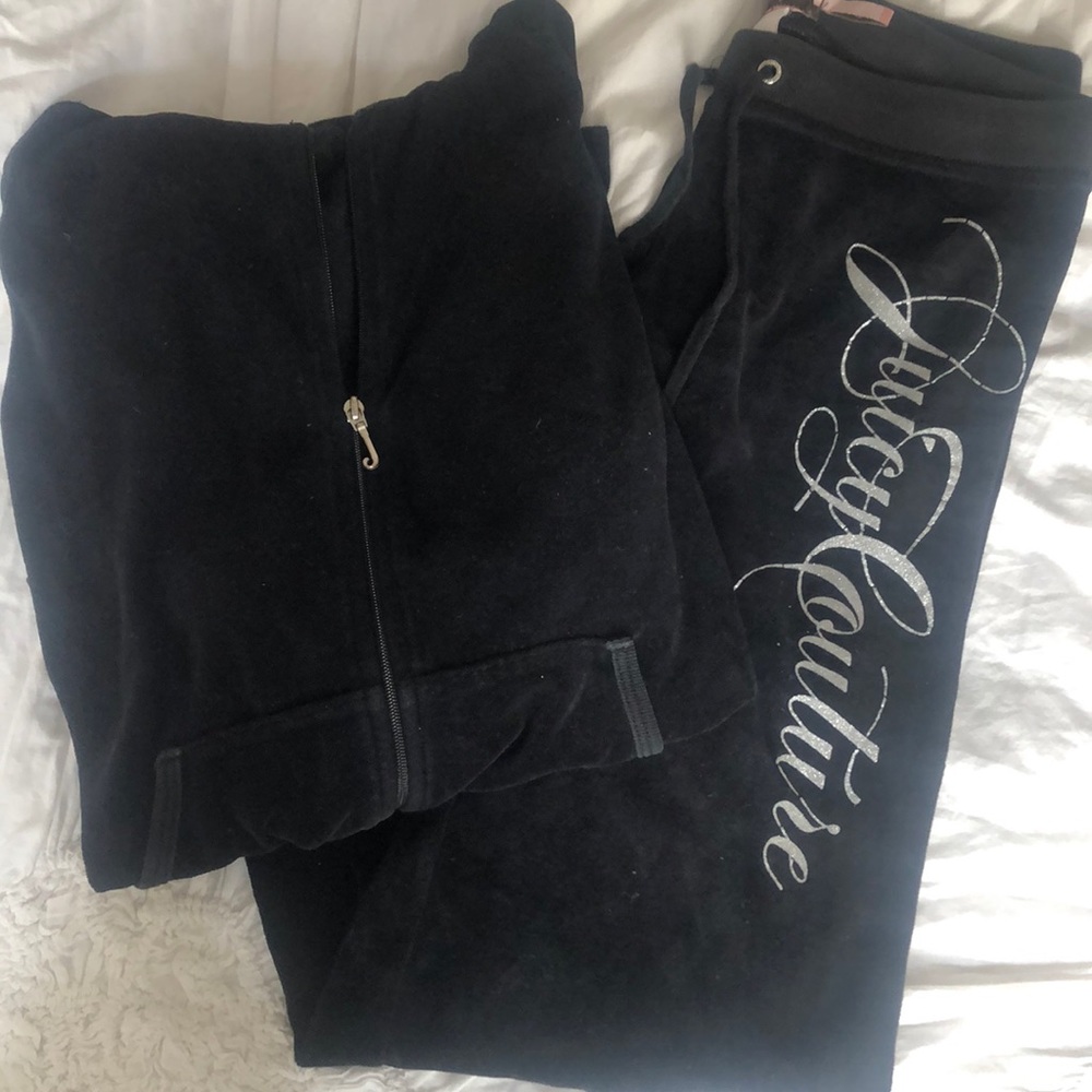 Juicy Couture velour sweats and jacket